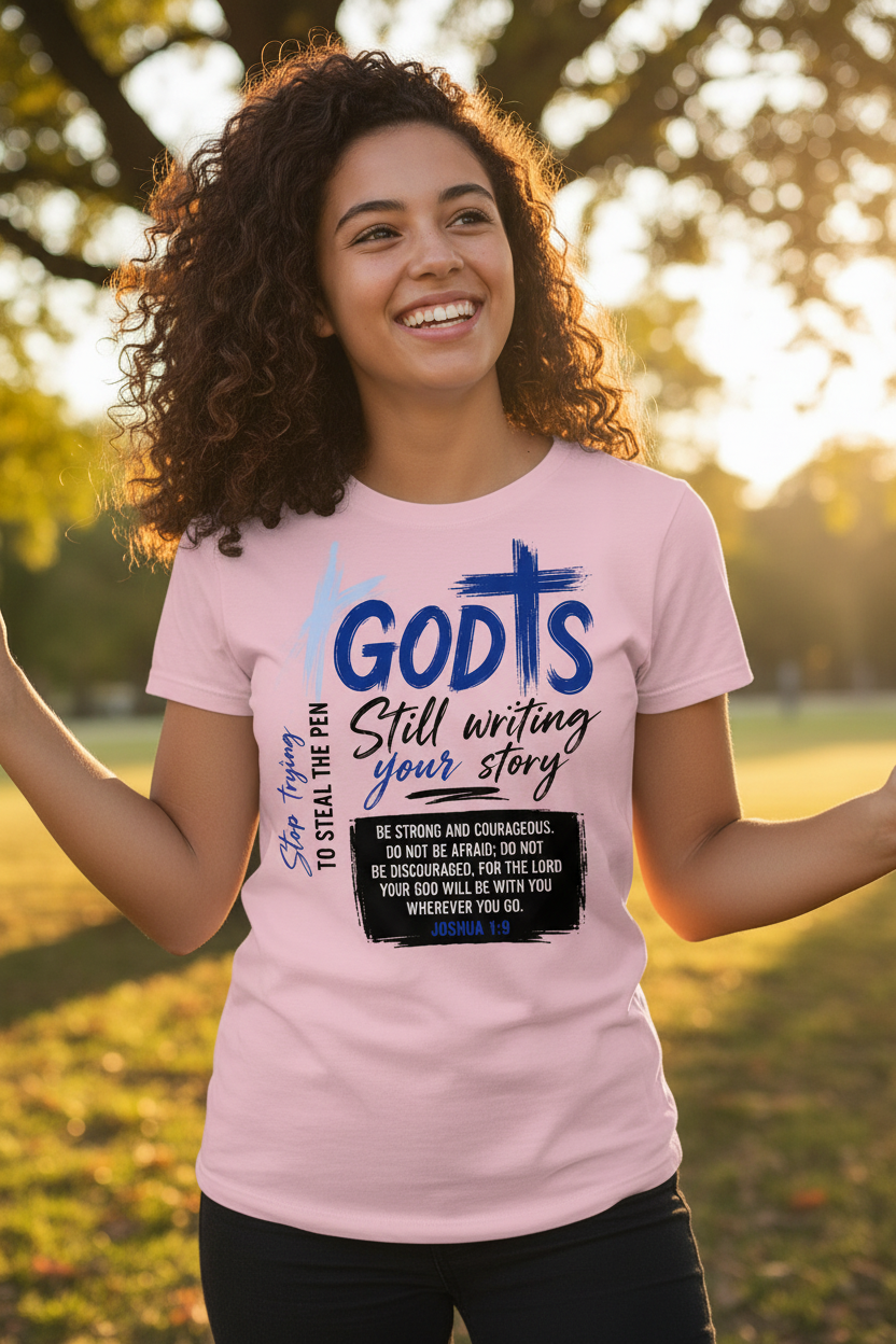 God Is Still Writing Your Story T-Shirt - Pink