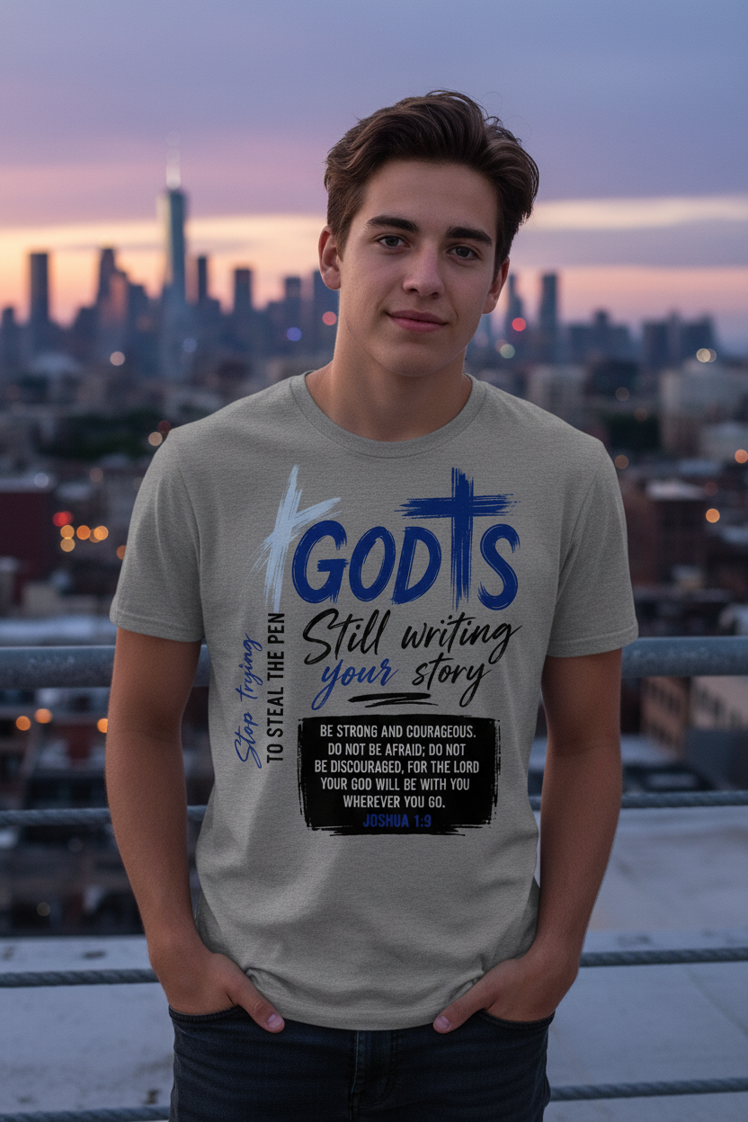 God Is Still Writing Your Story T-Shirt - Gray