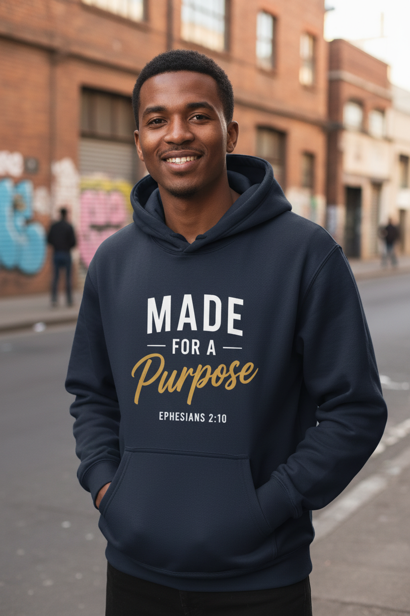 Made For A Purpose Navy Hoodie