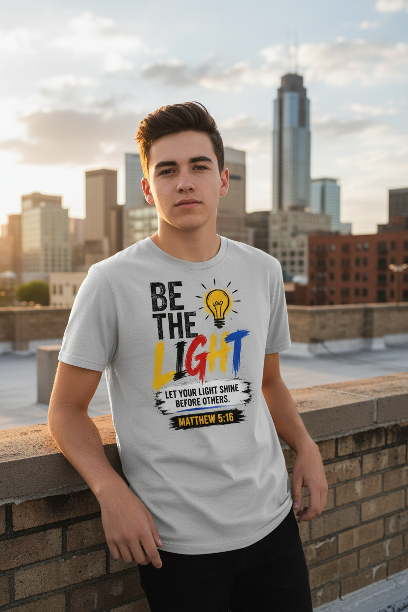 Be The Light T-Shirt - Gray