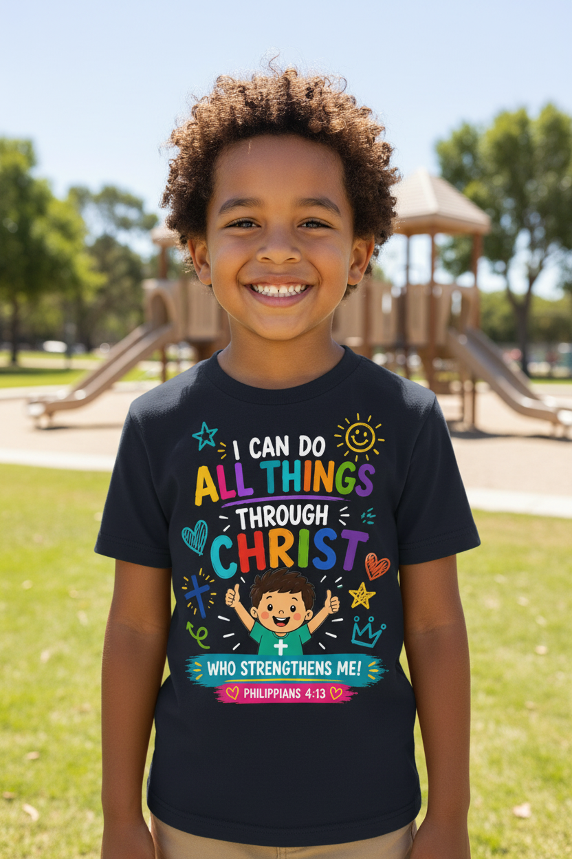 I Can Do All Things - Navy close-up mockup