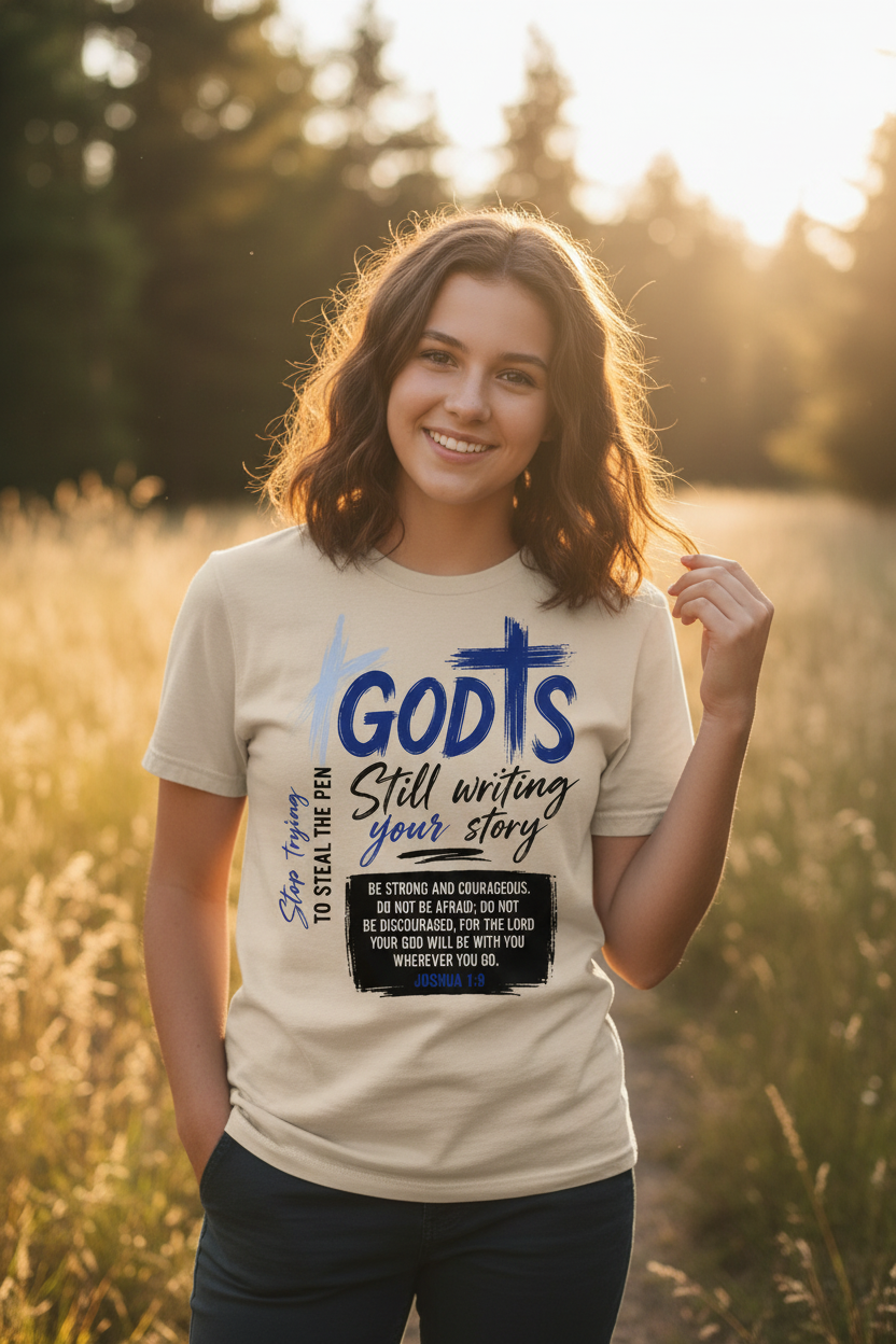 God Is Still Writing Your Story T-Shirt - Beige