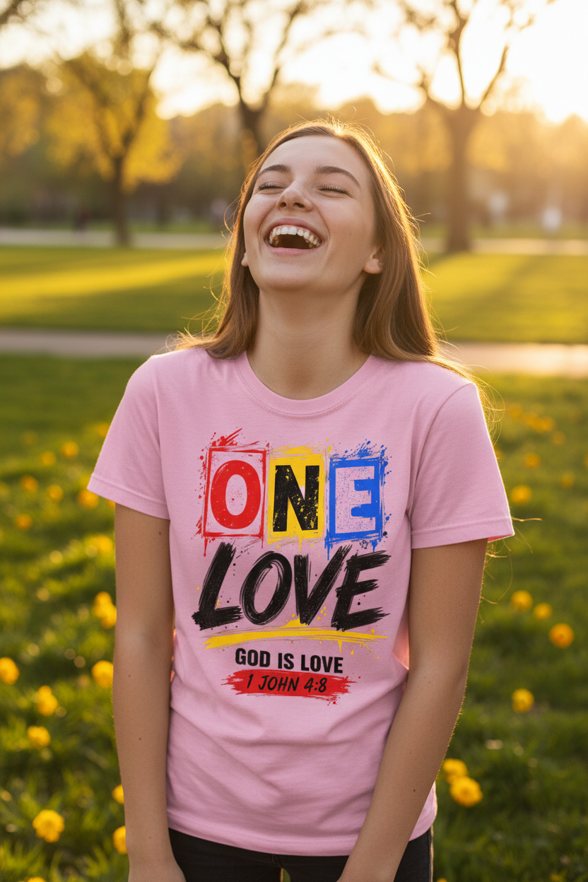 One Love T-Shirt - Pink