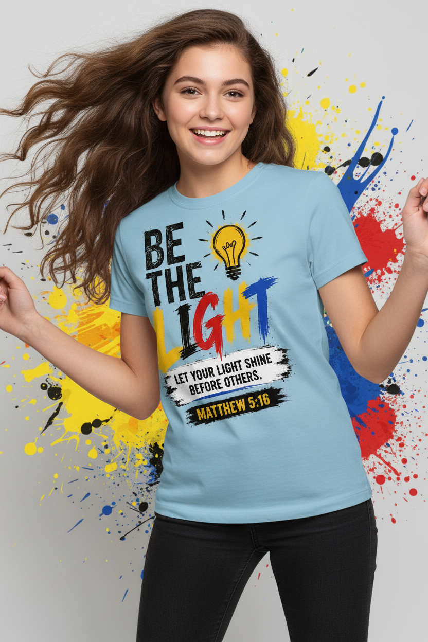 Be The Light T-Shirt - Blue