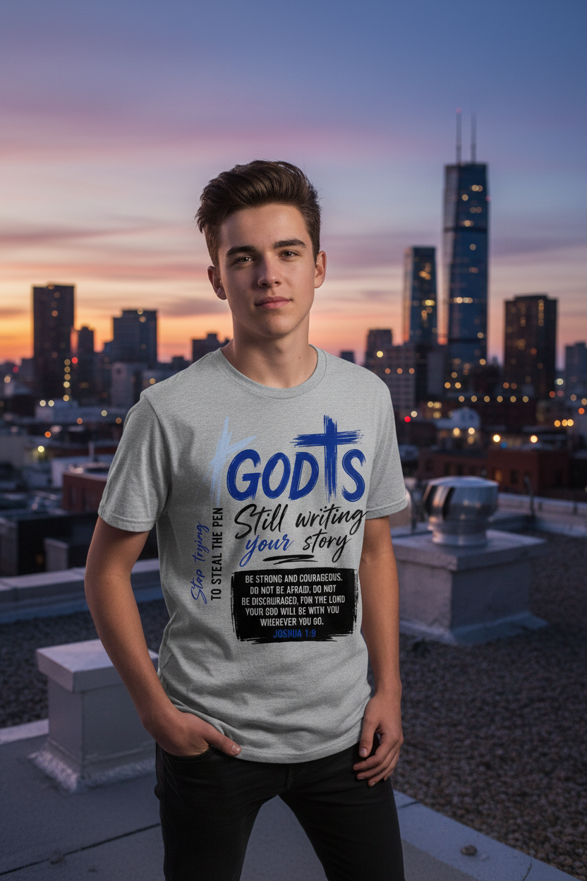 God Is Still Writing Your Story T-Shirt - Gray