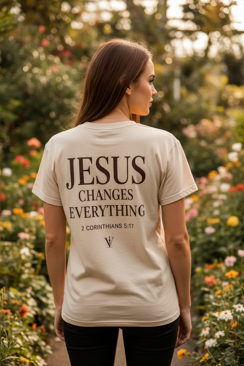 Jesus Changes Everything - Beige
