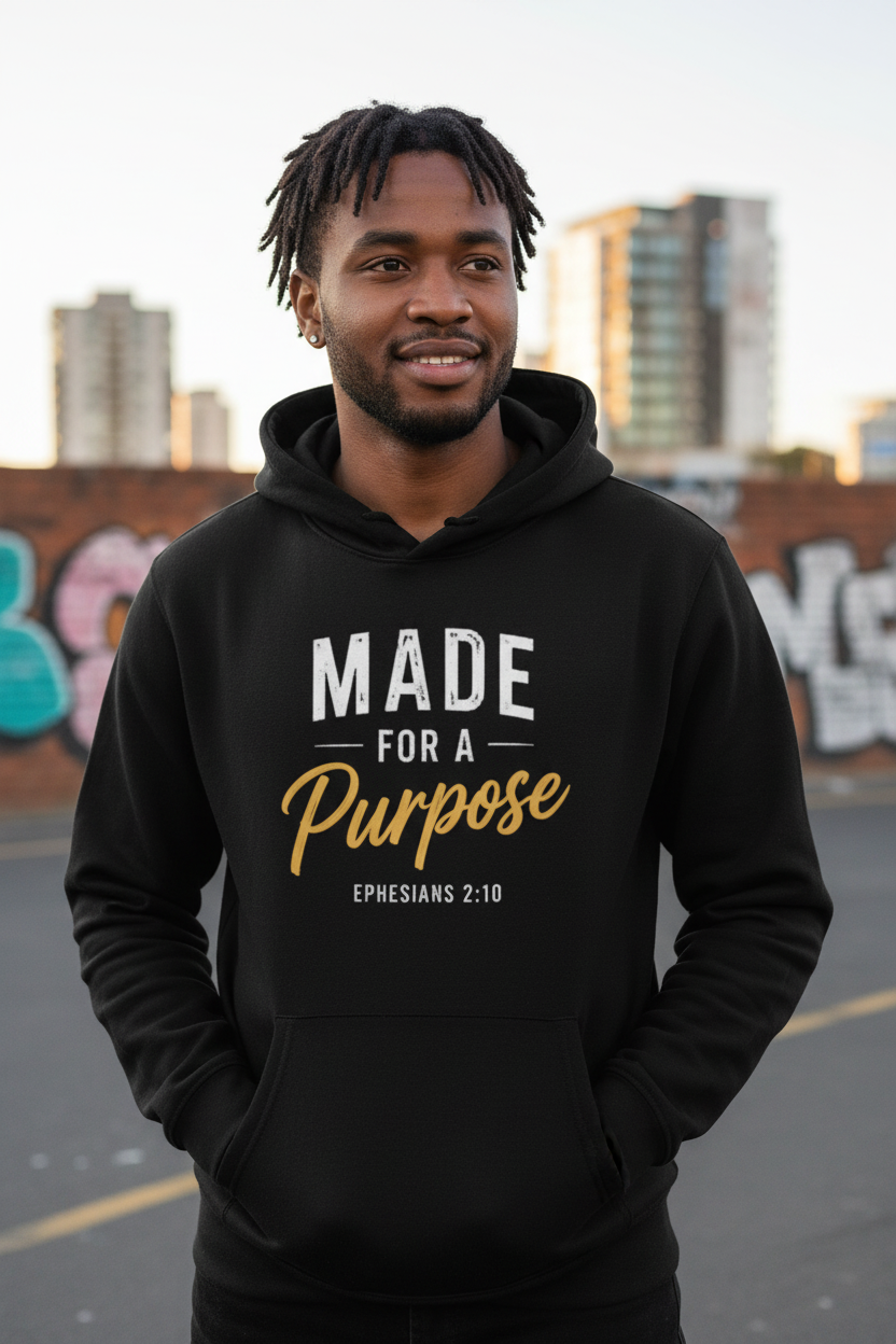Made For A Purpose Black Hoodie