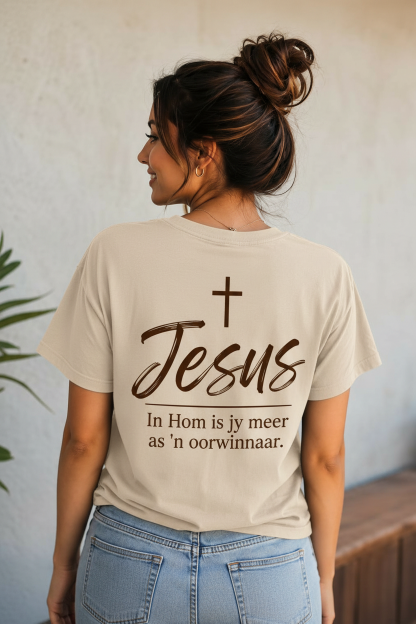Meer as n Oorwinnaar Beige T-Shirt