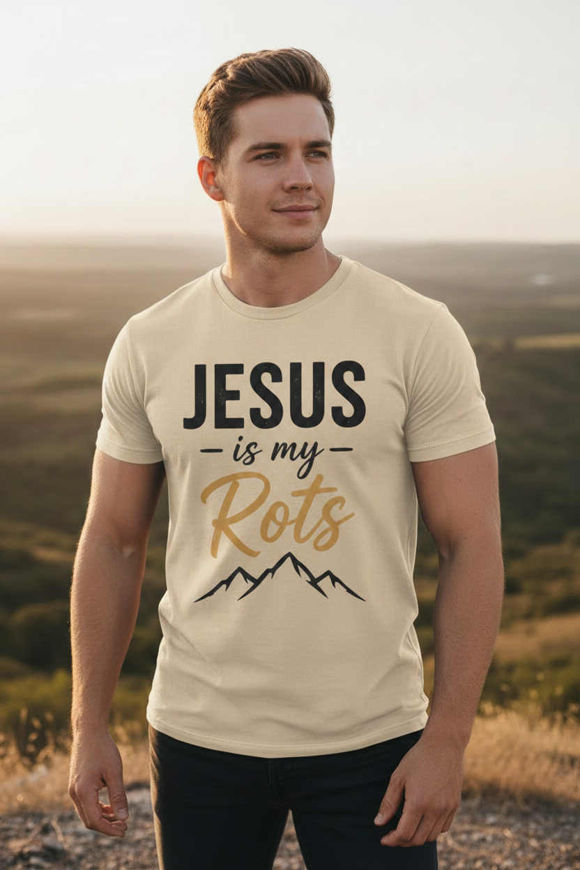 Jesus is my Rots Beige T-Shirt