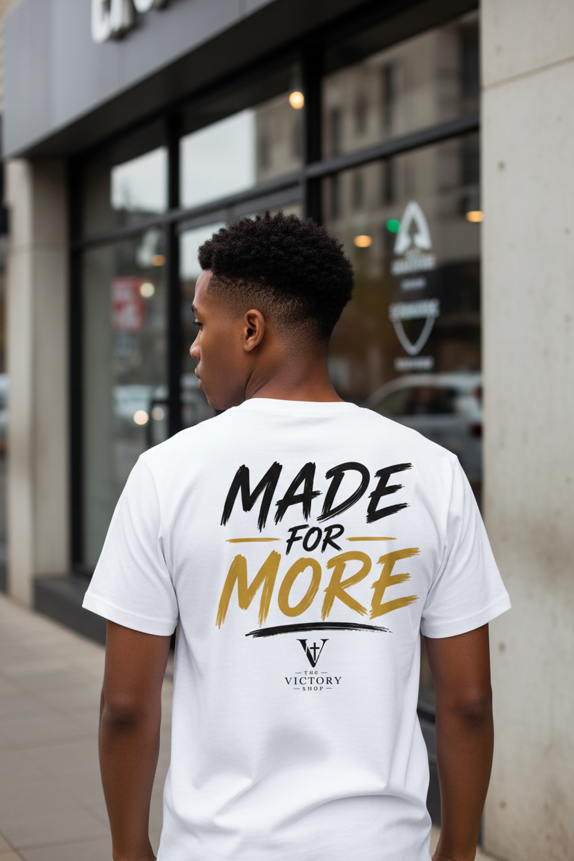 Made For More White T-Shirt