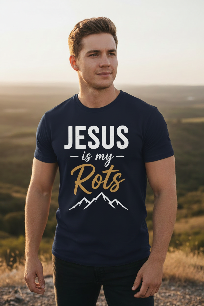 Jesus is my Rots Navy T-Shirt