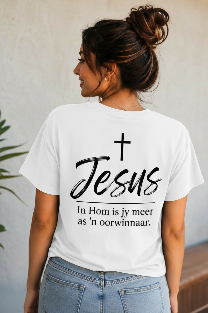 Meer as n Oorwinnaar White T-Shirt