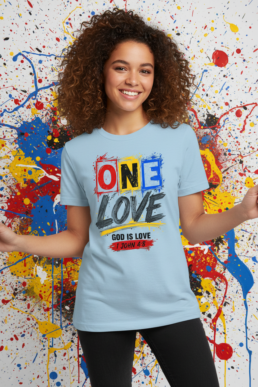 One Love T-Shirt - Blue
