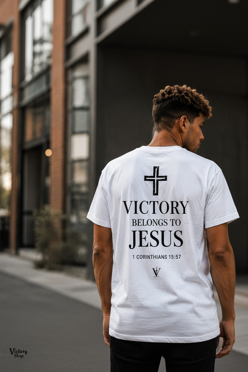Victory Belongs To Jesus White T-Shirt