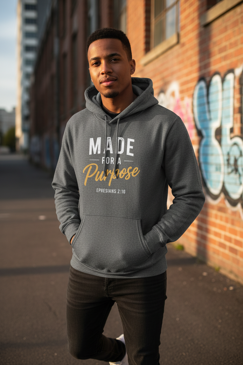 Made For A Purpose Gray Hoodie